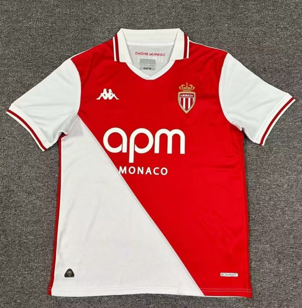 24-25 Monaco Home Fans Version Soccer Jersey