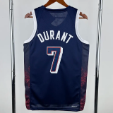 2024 Olympic Game USA DURANT # 7 Dark Blue Basketball Jersey