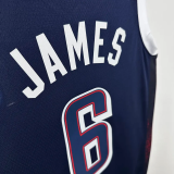 2024 Olympic Game USA JAMES # 6 Dark Blue Basketball Jersey