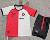 24-25 Feyenoord  Home Kids Soccer Jersey