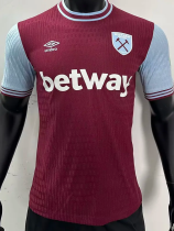 24-25 West Ham Home Player Version Soccer Jersey