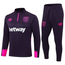 24-25 West Ham High Quality Half Pull Tracksuit