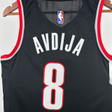 22-23 Trail Blazers AVDIJA #8 Black Top Quality Hot Pressing NBA Jersey