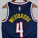 22-23 Nuggets WESTBROOK #4 Royal Blue Top Quality Hot Pressing NBA Jersey