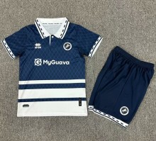 24-25 Millwall  Home Kids Soccer Jersey