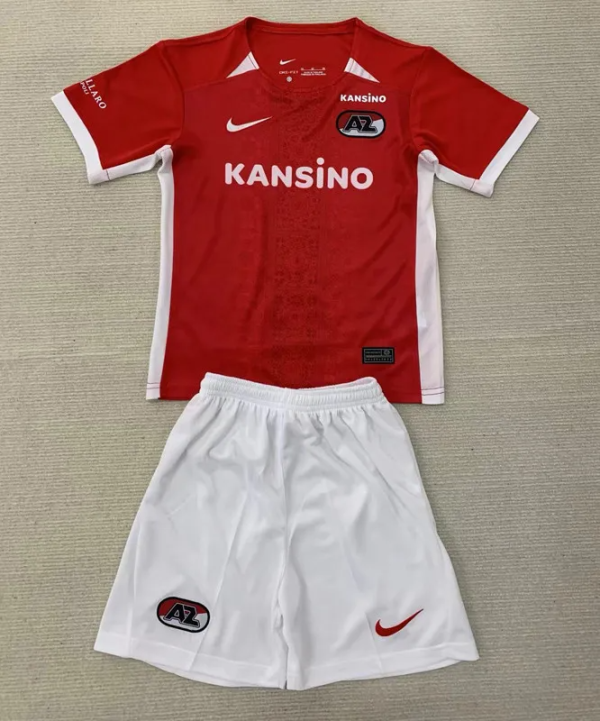 24-25 AZ Alkmaar Home Kids Soccer Jersey