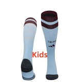 24-25 Aston Villa Home Kids Socks