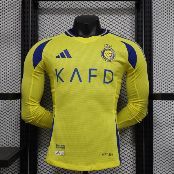 24-25 Al-Nassr FC Home Long sleeves Player Version Soccer Jersey