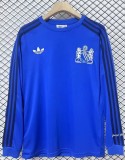 24-25 Man Utd Blue Joint Edition Long Sleeve Soccer Jersey