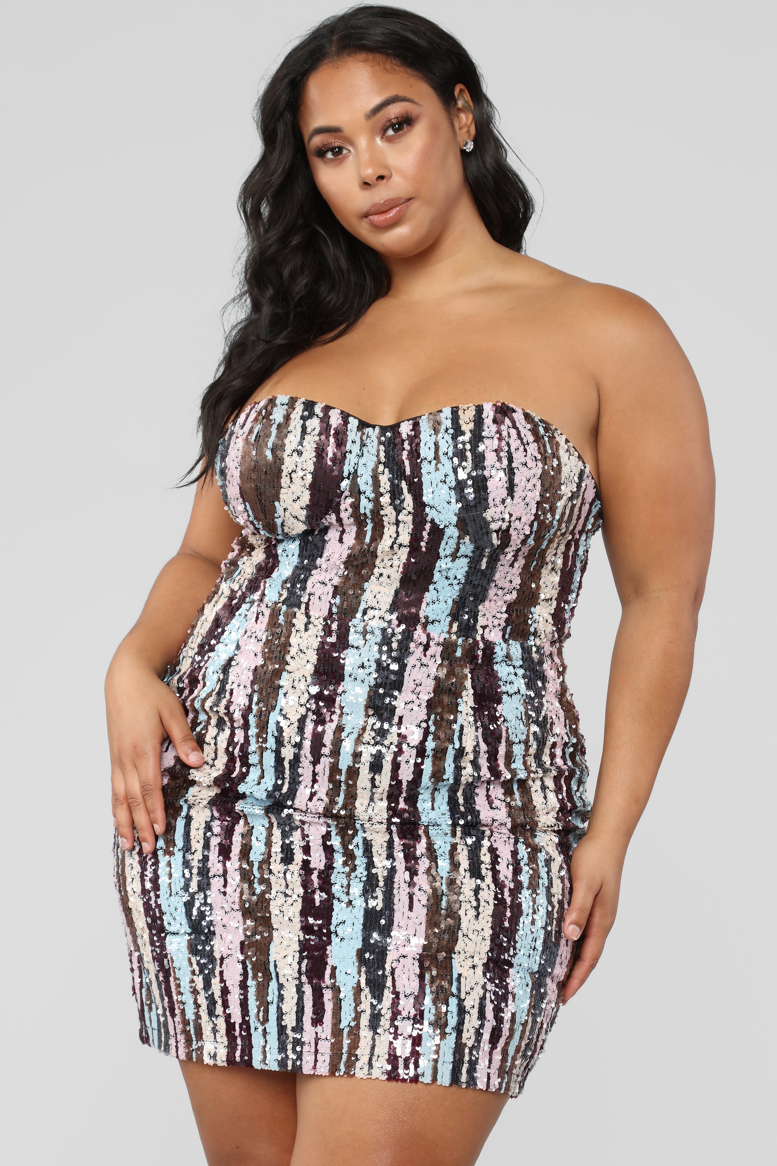 sequin dress multicolor