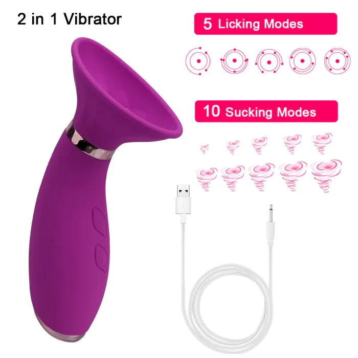Clitoris Stimulator Female Masturbators Silicone Sex Shop Vagina Nipple Sucking Vibrator Tongue Licking Vibrating Sex Toys