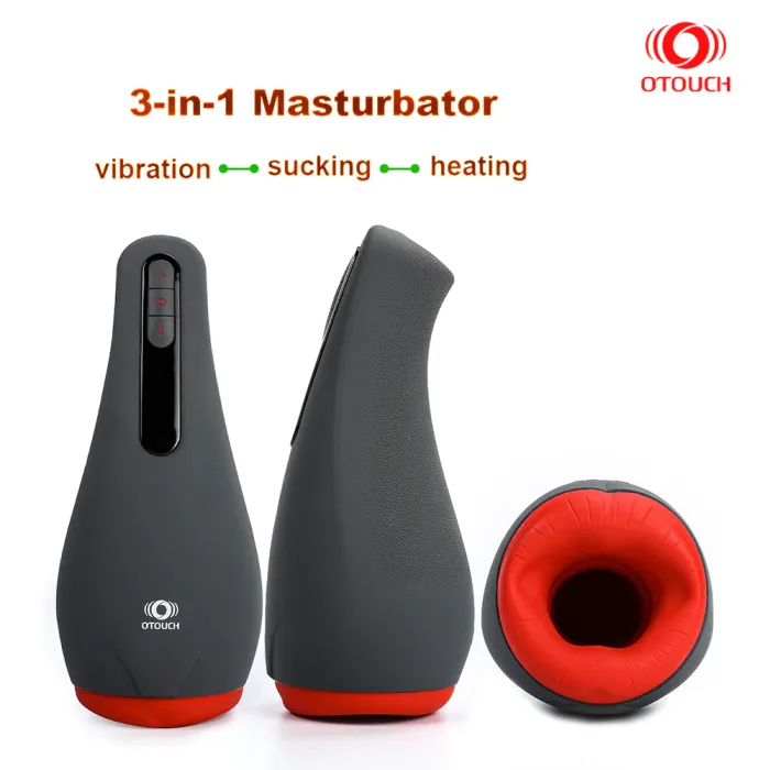 Otouch Masturbators Pussy Vagina Sex Toys For Men Male Masturbator Blowjob Oral Sex Sucking Heating Vibrating 3 in 1 Airturn 2