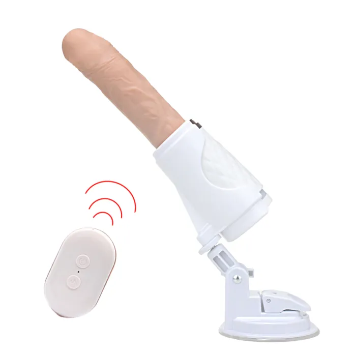 Portable Rechargeable Remote Control Sex Machine for Women Silicone Warming Thrusting Dildo Vibrator Sex Machine Gun Automatique