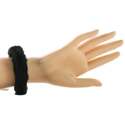 Black Furry Hand Cuffs