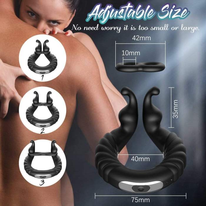 Perineum Massager | Vibrating Dual Penis Ring