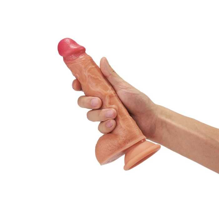 【B3G1F】7.84-Inch 8 Frequency 3 Functions Wearable Remote Control Realistic Dildo