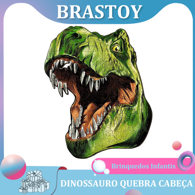 Brastoy Quebra-Cabeça De Madeira Em Formato De Animal