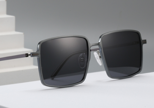 Men's Retro polarized square Sunglasses myopia driving Sunglasses men's anti ultraviolet glare