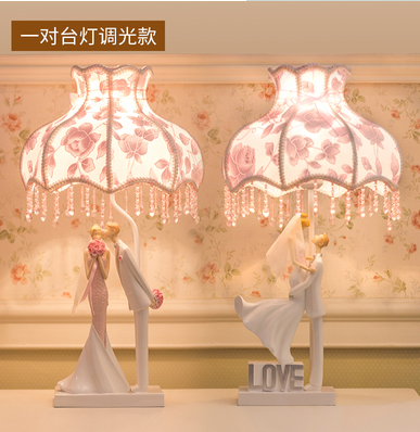 Wedding dress table lamp