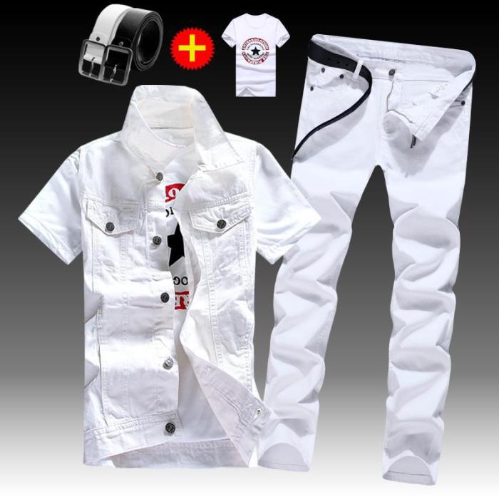 Denim clothes suit