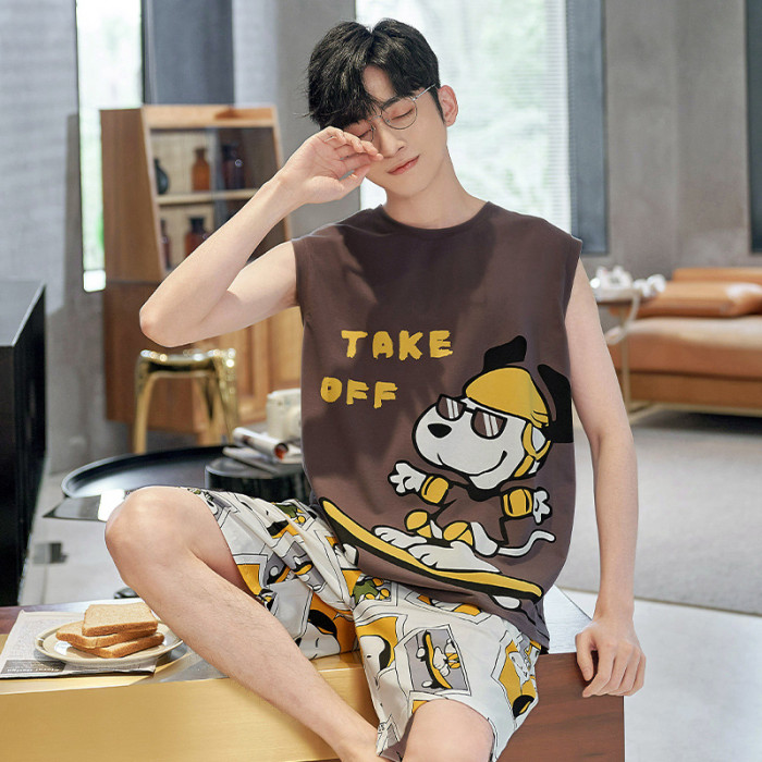 sleepwear set ，vest and Shorts