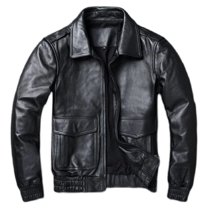 2021 New Plus Size 8XL Leather Jacket,Men Classic A2 Cowhide Coat Genuine Leather Jacket Quality