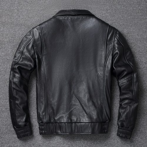 2021 New Plus Size 8XL Leather Jacket,Men Classic A2 Cowhide Coat Genuine Leather Jacket Quality