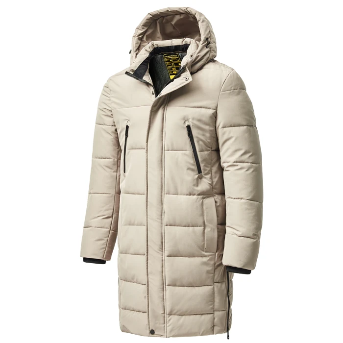 Men 2021 Winter New Plus Long Warm Thick Hood Parkas Jacket Coat Men Autumn Outwear Outfits Classic Windproof Pocket Parka Men