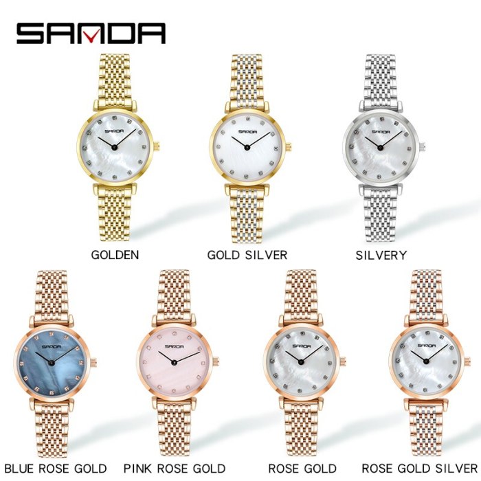 BASID Top Brand Luxury Stylish Elegant Rhinestone Women's Watches Waterproof Quartz Wristwatch Fashion Casual Female Ladies