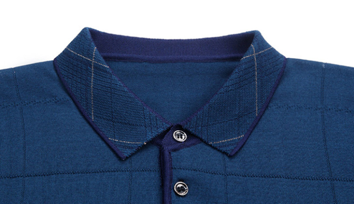 T-shirt summer clothes middle-aged men's ice silk summer clothes middle-aged and elderly men's lapel