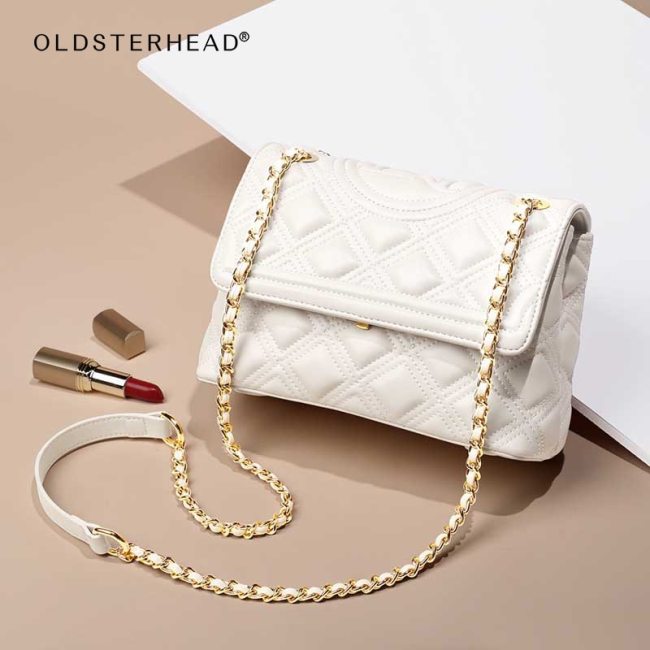Women's Commute Casual Shoulder Messenger Bag Plaid Luxury Flap Cross-body Bag Lady Large Capacity Famale Handbags