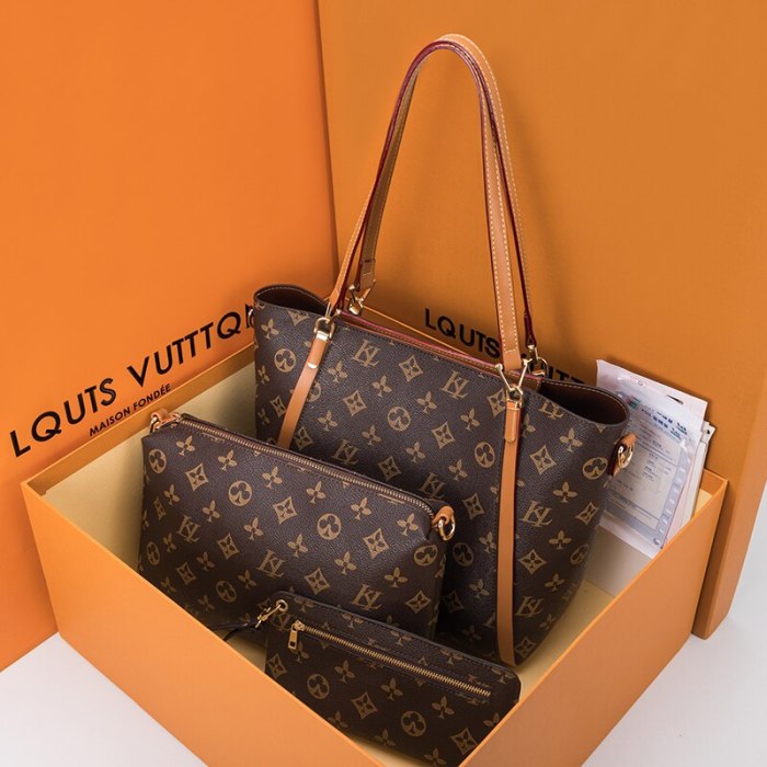 3in1 Bag Set Genuine Leather Women Casual Totes  New Fashion Shoulder Messenger Bags Ladies Fashionable Purses and Handbags