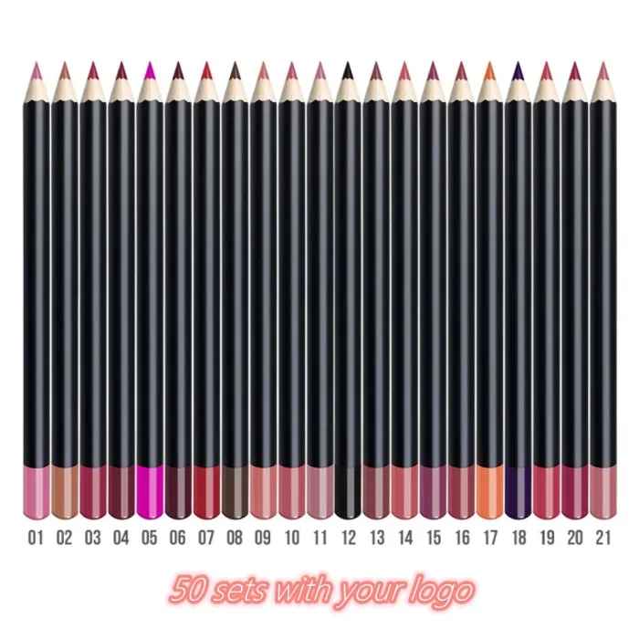 Private Label Make up Wholesale Lip Liner High Quality Custom Logo Make Your Own Brand Cometics Label Makeup Lipliner Waterproof