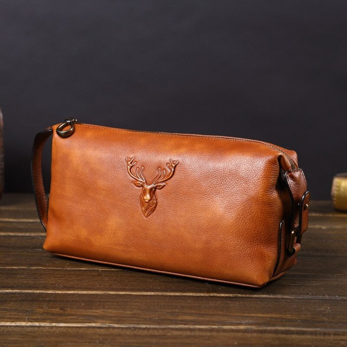 Soft Leather Men's Clutch Bag Large-capacity Leather Handbags Business Casual Fashion New Trend Bags Men Cotton Genuine Leather