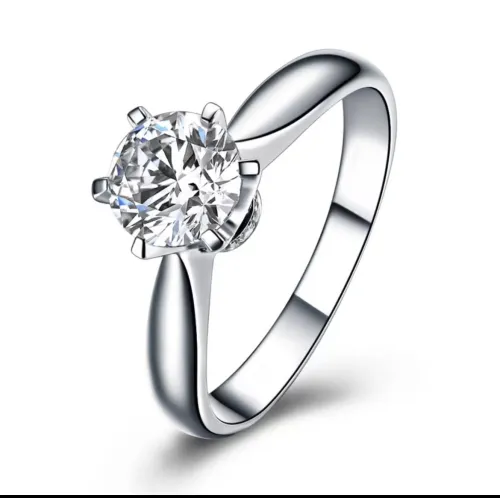 ZOCAI 1 carat true love 18K ring - diamond ring