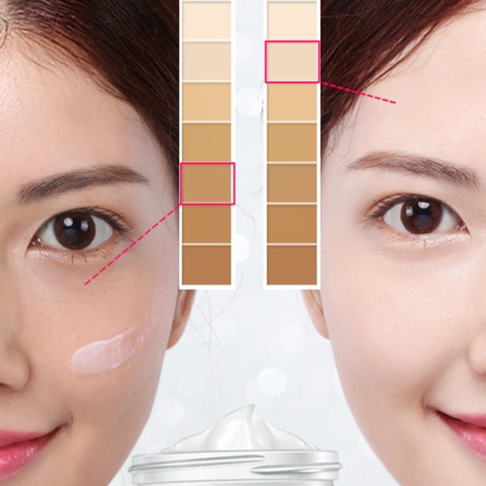 Face Foundation Cream Makeup Base Liquid BB Cream Easy To Wearconcealer Whitening Moisturizer Oil-control 50ml