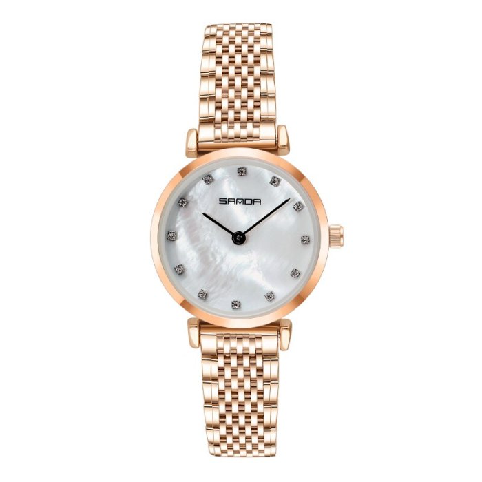 BASID Top Brand Luxury Stylish Elegant Rhinestone Women's Watches Waterproof Quartz Wristwatch Fashion Casual Female Ladies