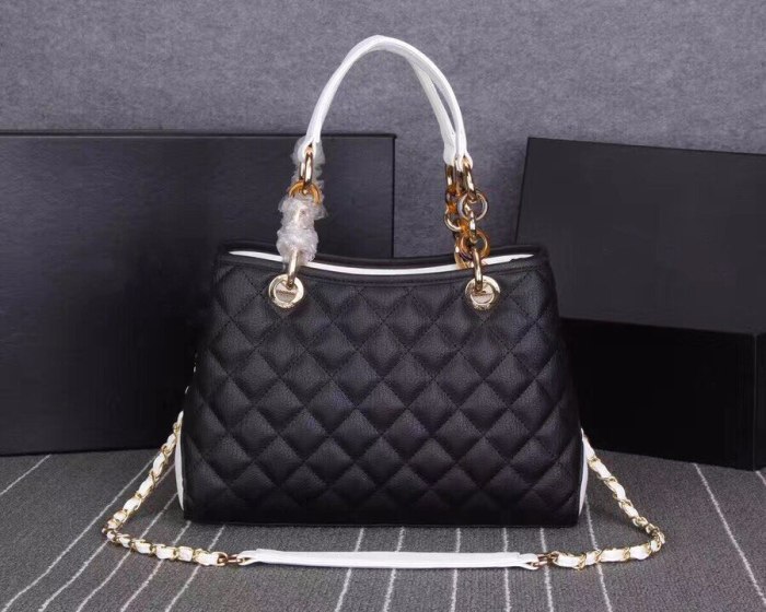 High end brand new leather women's bag large capacity shopping bag fashion caviar handbag women's Shoulder Bag Messenger Bag