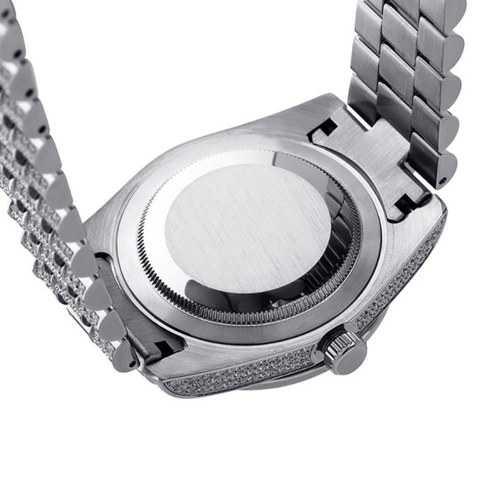 TOPGRILLZ Iced Presidential Mens Watch Luxury 18K White Gold Watch Hip Hop Charm Jewelry For Gift