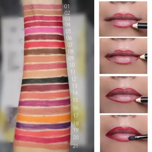 Private Label Make up Wholesale Lip Liner High Quality Custom Logo Make Your Own Brand Cometics Label Makeup Lipliner Waterproof 200 pcs