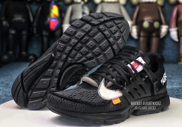 2018 Off White X Nike Presto Triple Black