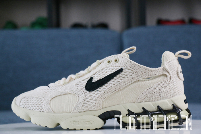 Stussy x Nike Air Zoom Spiridon Cage 2 Fossil Tan