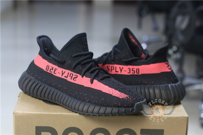 Adidas Yeezy 350 Boost V2 Black Red 2016 ( A1)