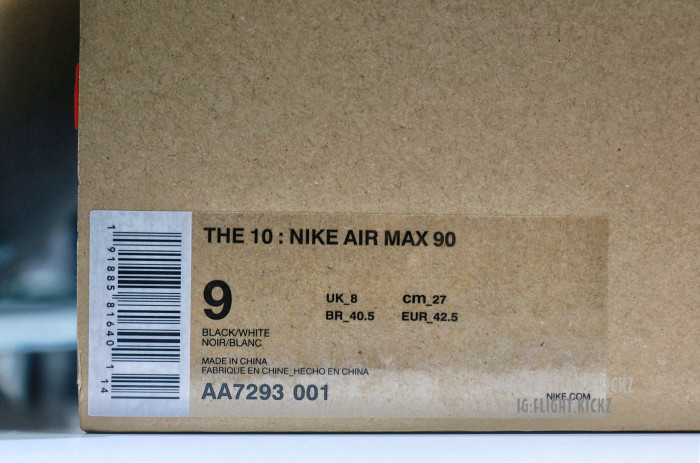 Off White X Air Max 90 Black