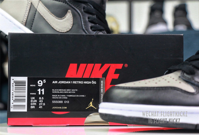 Air Jordan 1 OG  Shadow  2018  ( A1)
