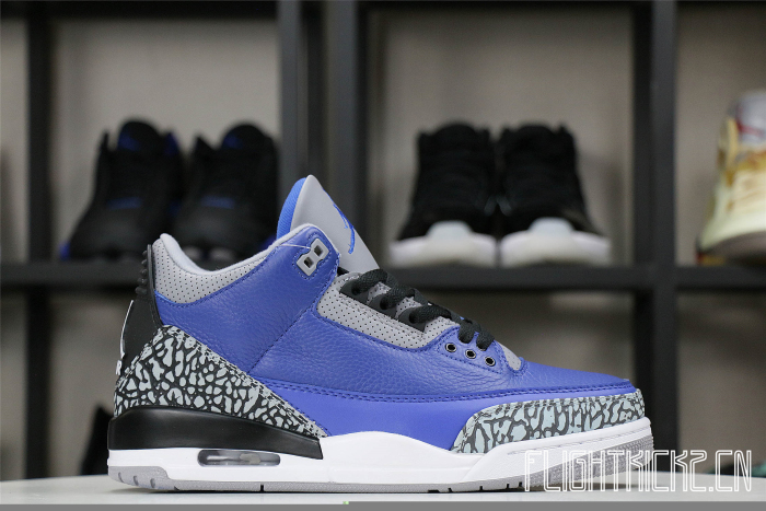Jordan 3 Retro Varsity Royal Cement