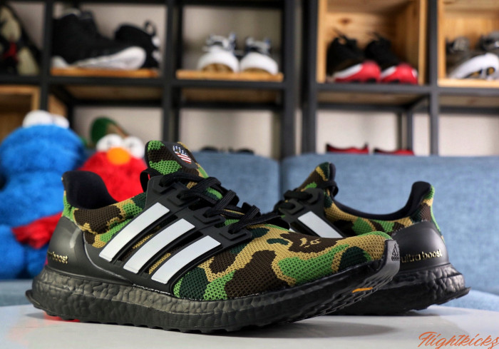 Bape X Adidas Ultraboost  Green Camo  2019