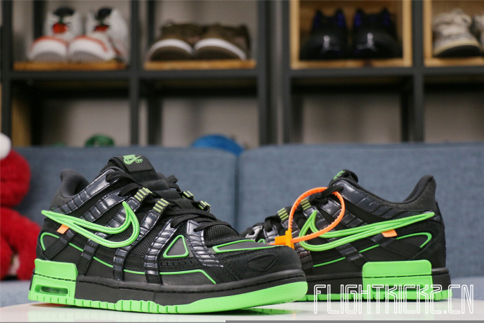 Nike Air Rubber Dunk Off-White Green Strike(FK's A1 Batch)