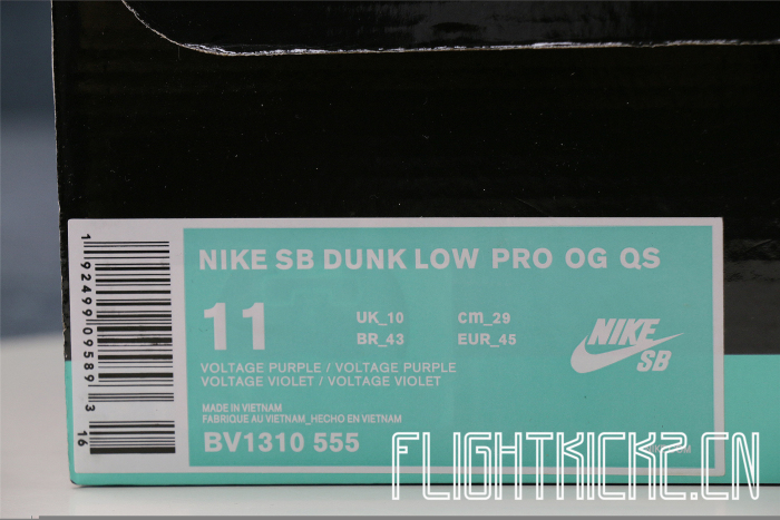 Nike Sb Dunk Low Pro Og Qs  Purple Lobster ( A1)