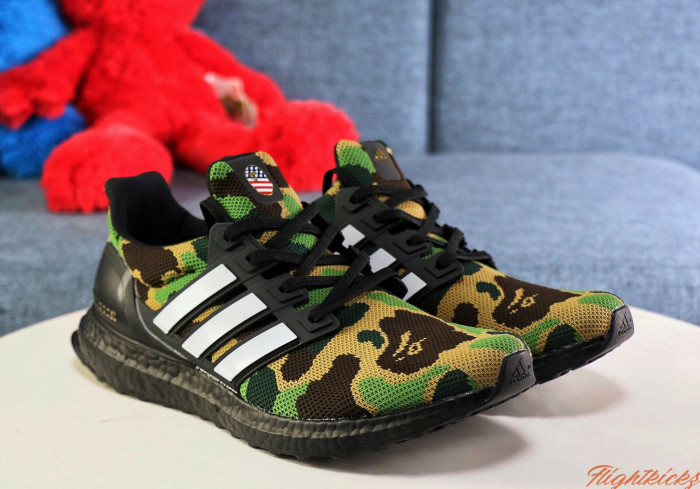 Bape X Adidas Ultraboost  Green Camo  2019